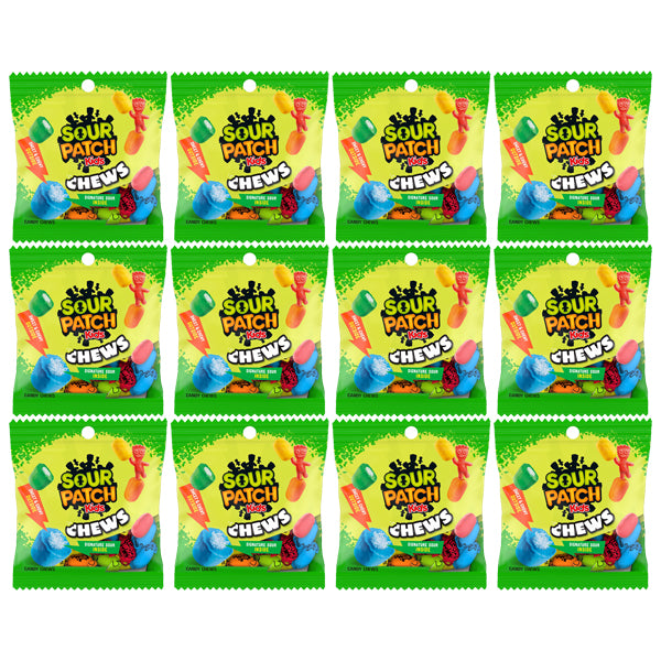 12 Pack - Sour Patch Kids Chews Soft & Chewy Candy, 2.12oz Sour Patch Kids